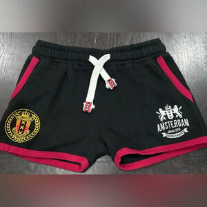 Amsterdam Label Black and Red Booty Short Shorts Size Juniors 12
